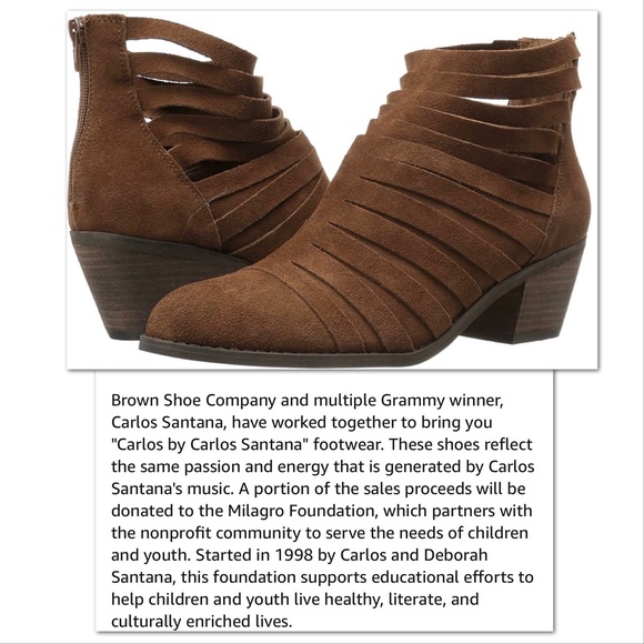 Carlos by Carlos Santana Cutout Vanna Ankle Booties, Size 7.5 - Picture 5 of 9